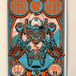 Kings Of Leon - 2017 Jesse Philips Poster Edmonton, AB Rogers Place