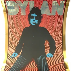 420 Posters Bob Dylan - 2020 Carl Glover Poster Art Print Gold FOIL