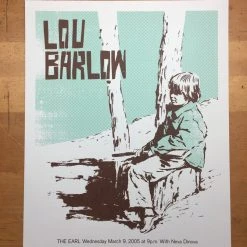 Gig Posters Lou Barlow - 2005 Methane Studios Poster Atlanta, GA Variety Playhouse