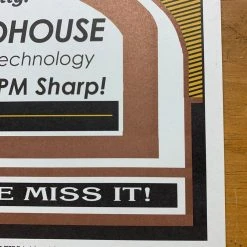 Bob Dylan - 2004 Geoff Gans Poster Rochester, NY Gordon Field House