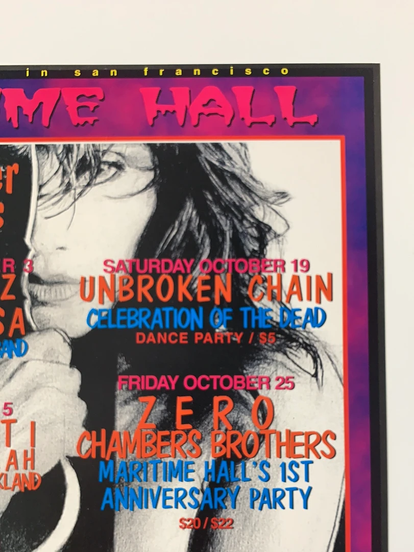 Gig Posters MHP 22 Maritime Hall - 1996 Kathie Hughston Poster October San Fran 1st