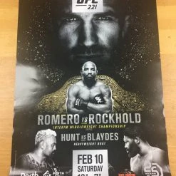 Sold Out Posters UFC 221 - 2018 Poster Romero Vs Rockhold Interim Middleweight Championship