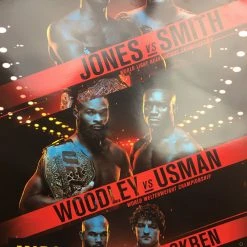 Sold Out Posters UFC 235 2019 Poster Jones Vs Smith, Woodley Vs Usman & Lawler Vs Askren