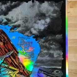 Colorado Queens Of The Stone Age - 2017 Emek Poster Red Rocks Morrison, CO FOIL