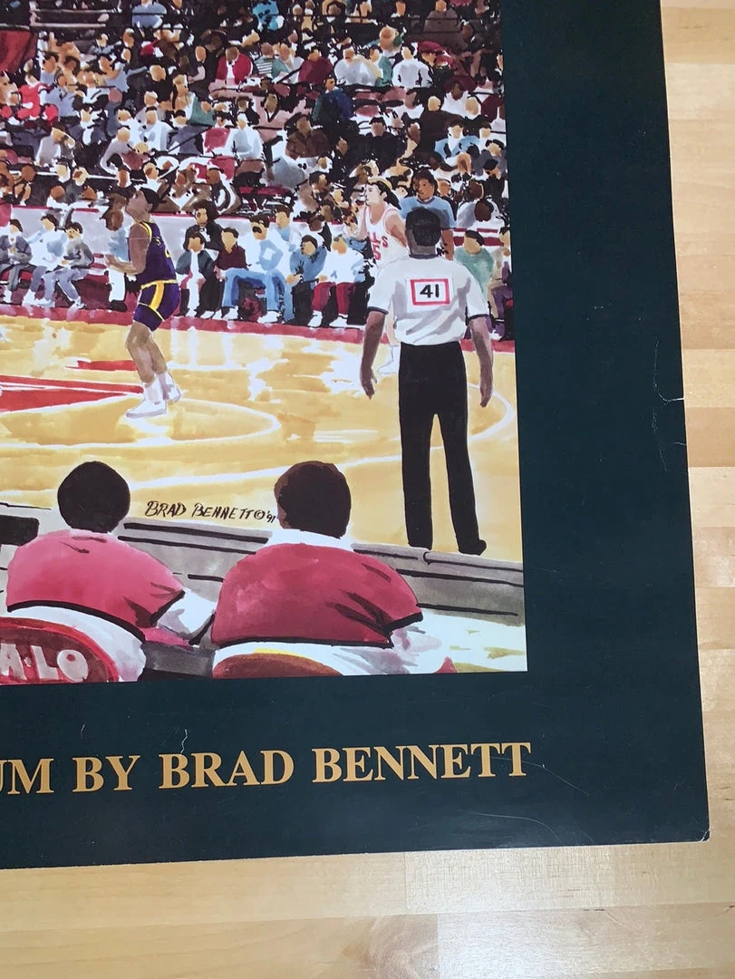 Sold Out Posters The Chicago Bulls - 1991 Brad Bennett Michael Jordan Poster Original Vintage