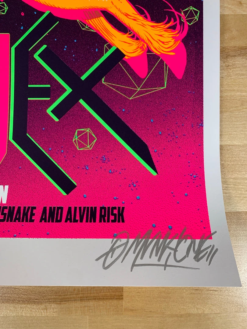 Skrillex - 2014 Munk One Poster Barcelona, Spain Ker Club Gig Posters