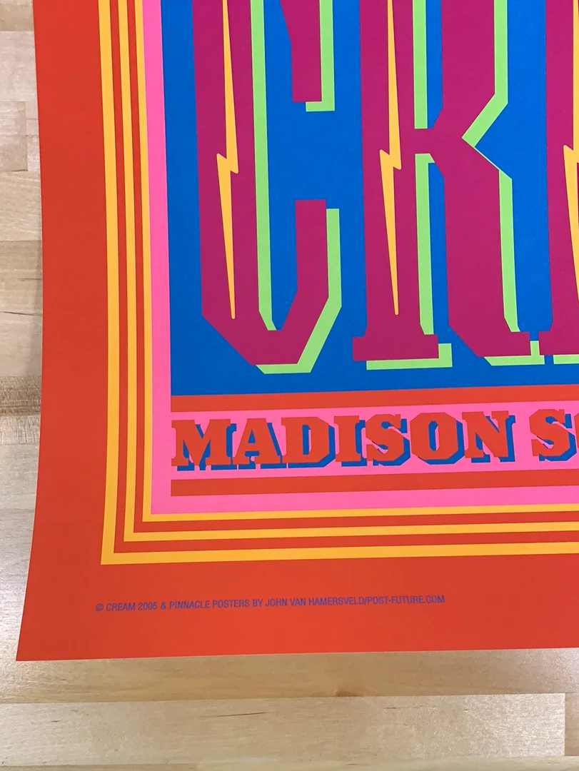 Eric Clapton Cream - 2005 John Van Hamersveld Poster New York AE 19x27.5 Gig Posters