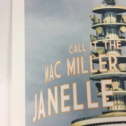 Janelle Monae - 2011 Dan MacAdam Crosshair Poster Brunswick, ME Bowdoin College