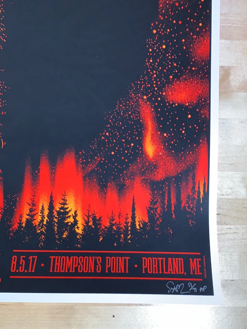 Alabama Shakes - 2017 Todd Slater Poster Portland, ME Thompson's