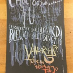 Vandermark 5 - 2004 Diana Sudyka Poster New York, NY Tonic