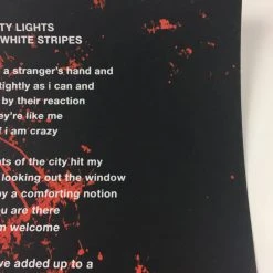 The White Stripes City Lights - Third Man Records Poster