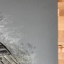 Art Prints Rural Corvus - 2009 Dan Grzeca Poster Art Print Asphalt Grey