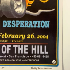 Detroit Cobras - 2004 Gary Grimshaw Poster San Francisco, CA Gig Posters