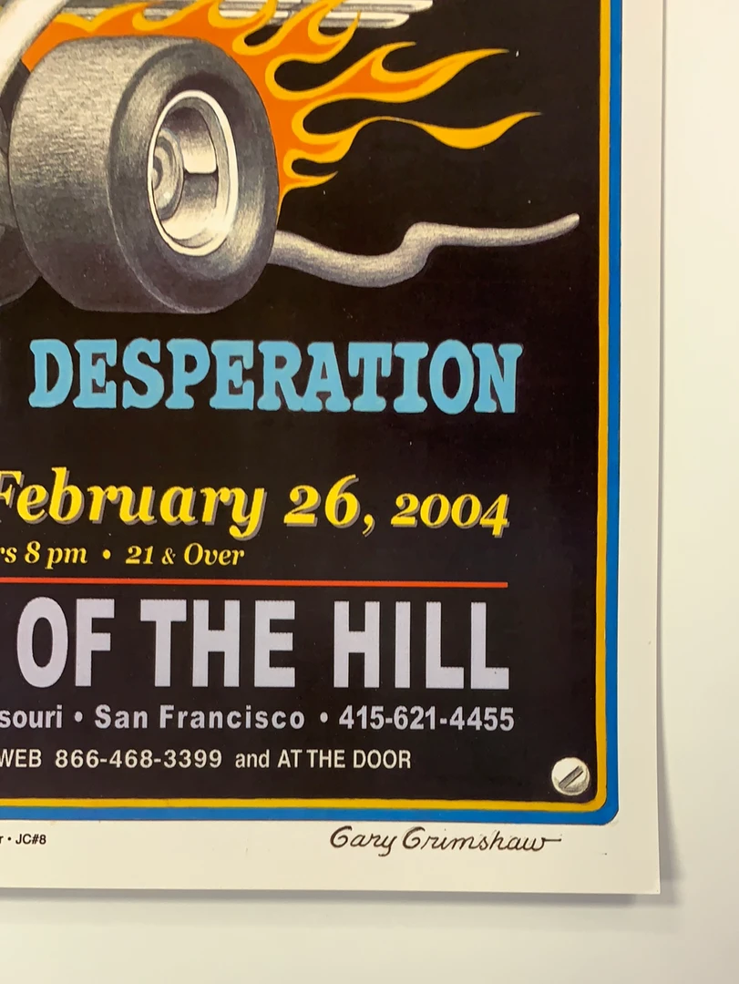 Detroit Cobras - 2004 Gary Grimshaw Poster San Francisco, CA Gig Posters