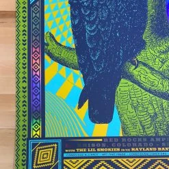 Greensky Bluegrass - 2019 Status Serigraph Poster Red Rocks, Morrison, CO FOIL Colorado