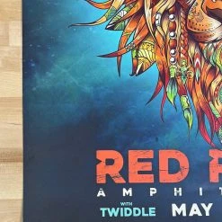Status Serigraph Stick Figure - 2018 Twiddle Poster Red Rocks Morrison, CO