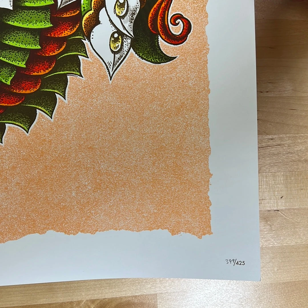 Gig Posters Dodo - 2021 BioWorkz Poster Dave Matthews Band Orange