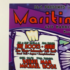 MHP 104 November - 2000 The Artworks Poster Maritime Hall San Fran 1st Gig Posters
