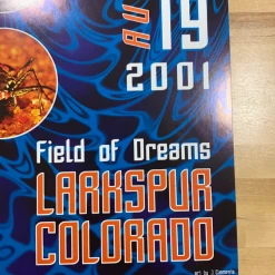 Widespread Panic - 2001 Jason Clements Poster Larkspur, CO Field Of Dreams