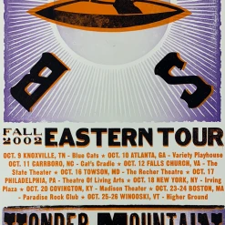Yonder Mountain String Band - 2002 Hatch Show Print Poster Fall Tour