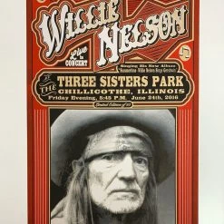 Willie Nelson - 2016 Mattole River Studios Poster Chillicothe, IL