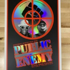 Public Enemy - 2020 Emek Poster Foil With Date The Terrordome, CO Colorado