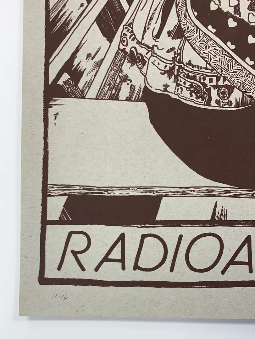 Radioactivity - 2015 Fugscreens Studios Poster Variant Chicago, IL Empty Bottle