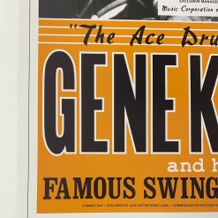 Gig Posters Gene Krupa - 1941 Dennis Loren Repro Poster Atlantic City Swing Jazz