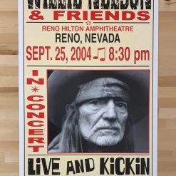 Gig Posters Willie Nelson - 2004 Franks Brothers 9/25 Poster Reno, NV