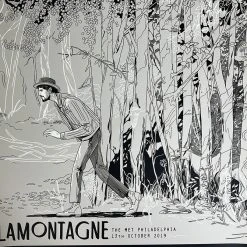 Gig Posters Ray Lamontagne - 2019 Yin Shian Ng Poster Philadelphia, PA