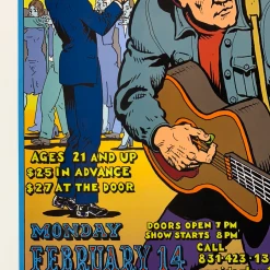 Gig Posters Steve Earle - 2005 Spain Rodriguez Poster Santa Cruz, CA