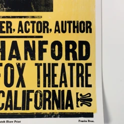 Willie Nelson - 2005 Hatch Show Print 5/4 Poster Hanford, CA Fox Theatre Gig Posters