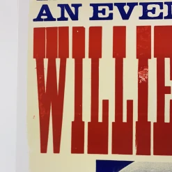 Willie Nelson - 2007 Hatch Show Print 1/27 Poster Manchester, England Gig Posters