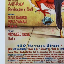 Sold Out Posters Gig Posters MHP 127 Maritime Hall - 2001 Poster August Ghostface Killah San Fran 1st