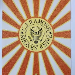 C. J. Ramone - 2015 Fugscreens Studios Poster Chicago, IL Bottom Lounge