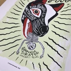 Los Lobos - 2010 Carlos Hernandez Poster Dallas, TX, Granda Theater