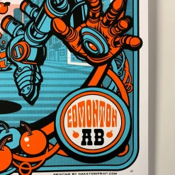 Kings Of Leon - 2017 Jesse Philips Poster Edmonton, AB Rogers Place