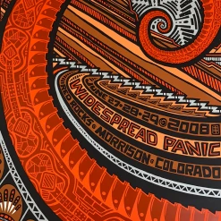 Colorado Widespread Panic - 2008 Jeff Wood Poster Red Rocks Morrison, CO