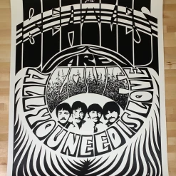 Gig Posters The Beatles - 1967 Jim Phillips Poster 2nd Edition/220 S/N With COA