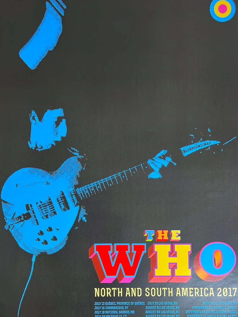 Sold Out Posters The Who - 2017 Poster North & South America Tour Litho Print