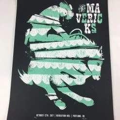 The Mavericks - 2017 Max Mahn Poster Portland, OR Revolution Hall
