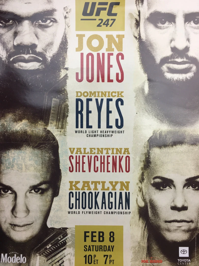 Sold Out Posters Boxing - 2020 Poster Jones Vs Reyes & Shevchenko Vs Chookagian
