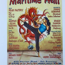 Sold Out Posters Gig Posters MHP 127 Maritime Hall - 2001 Poster August Ghostface Killah San Fran 1st