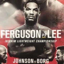 Sold Out Posters UFC 216 - 2017 Poster Ferguson Vs Lee, Johnson Vs Borg