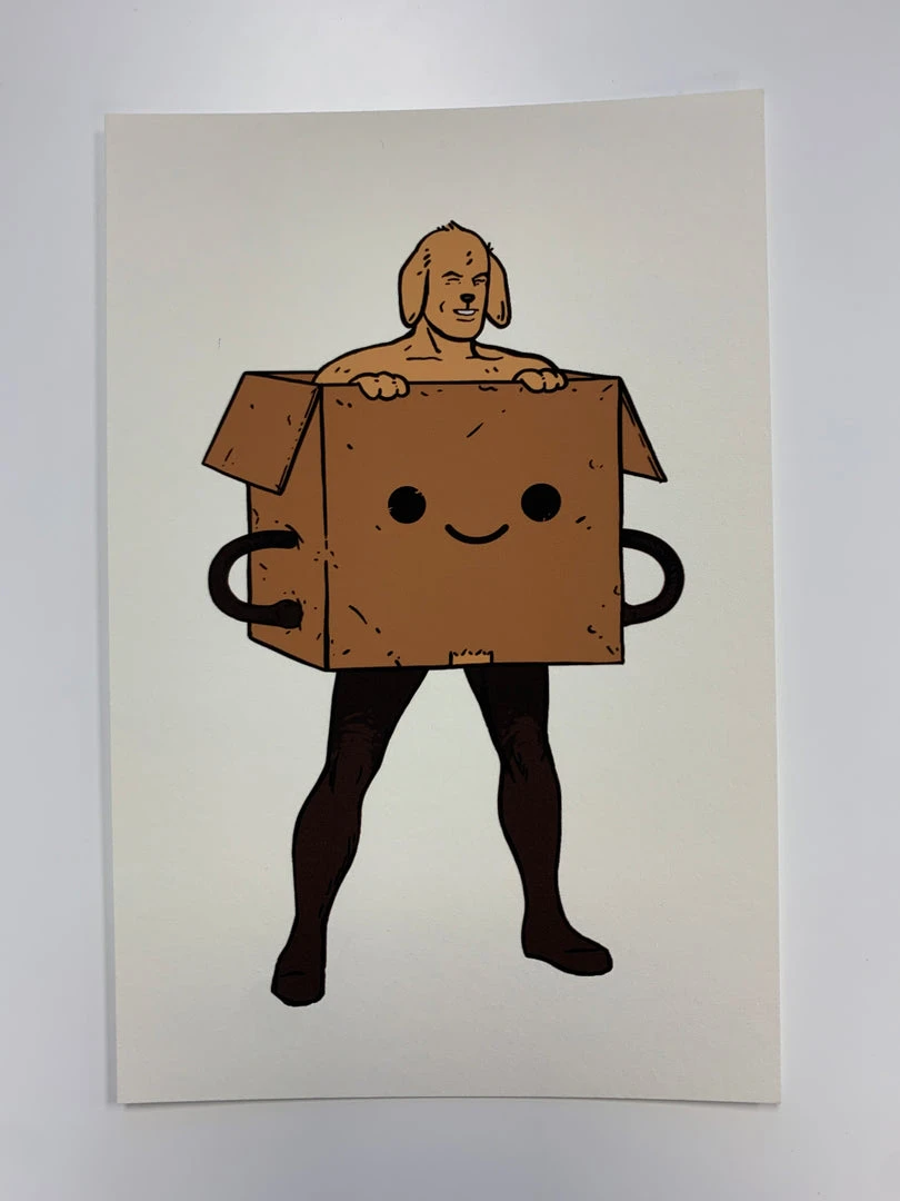 Art Prints Puppy Boxo - 2020 Mike Mitchell Poster Print SUPERs