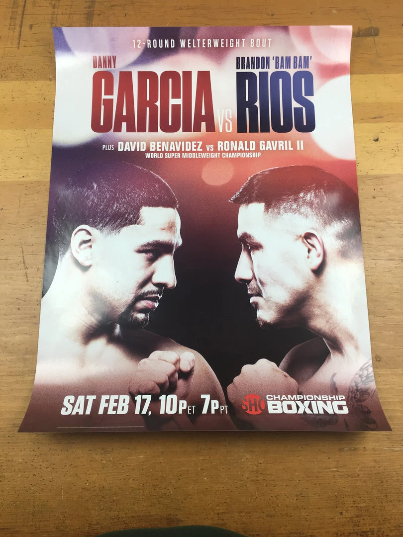 Sold Out Posters Boxing - 2018 Poster Garcia Vs Rios Benavidez Vs Gavril II