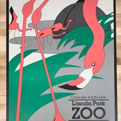 Sold Out Posters Lincoln Park Zoo - 1970's Art Print Poster Original Vintage
