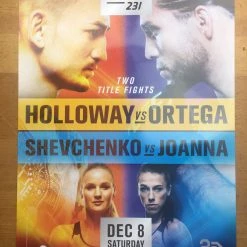 Sold Out Posters UFC 231 2018 Poster Holloway Vs Ortega & Shevchenko Vs Joanna