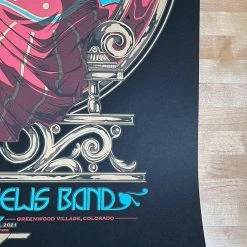 Mike Fudge Dave Matthews Band - 2021 Zeb Love Poster Fiddler's Green, CO 10/8