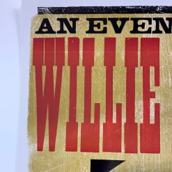 Gig Posters Willie Nelson - 2006 Hatch Show Print 2/18 Poster Tyler, Texas Oil Palace